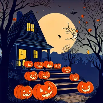 Moonlit porch